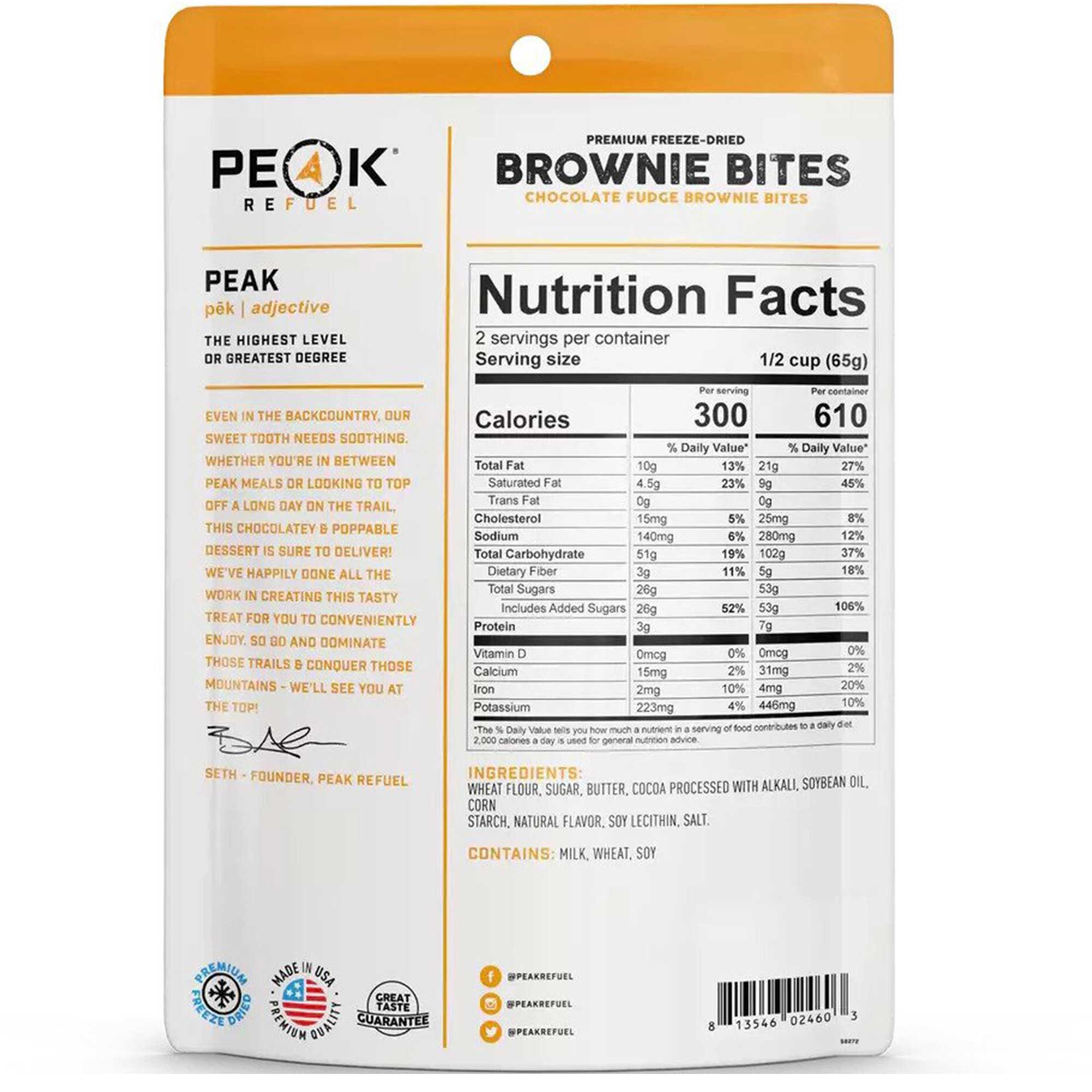 Peak Refuel Fudge Brownie Bites
