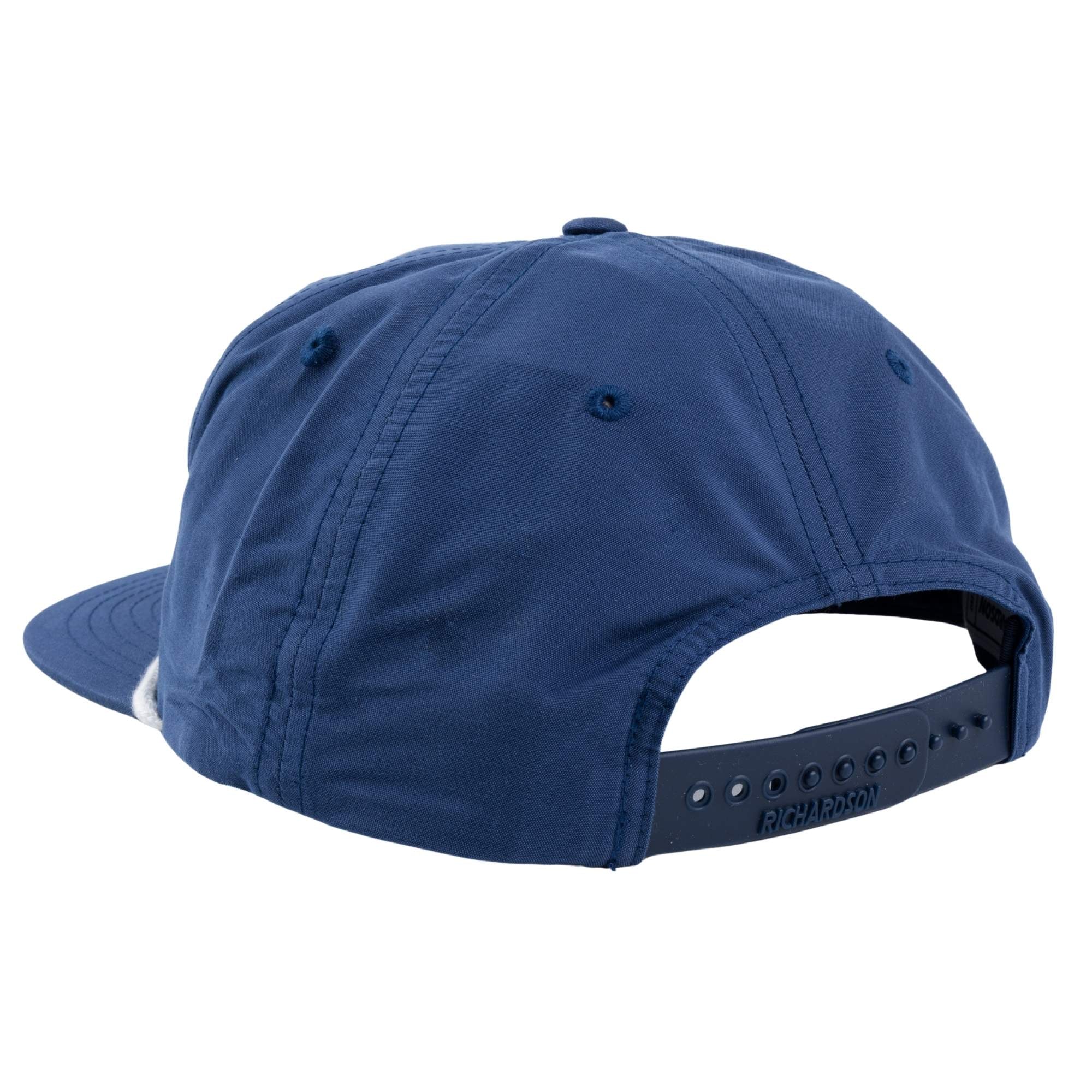 Navy mesh cap with navy visor.