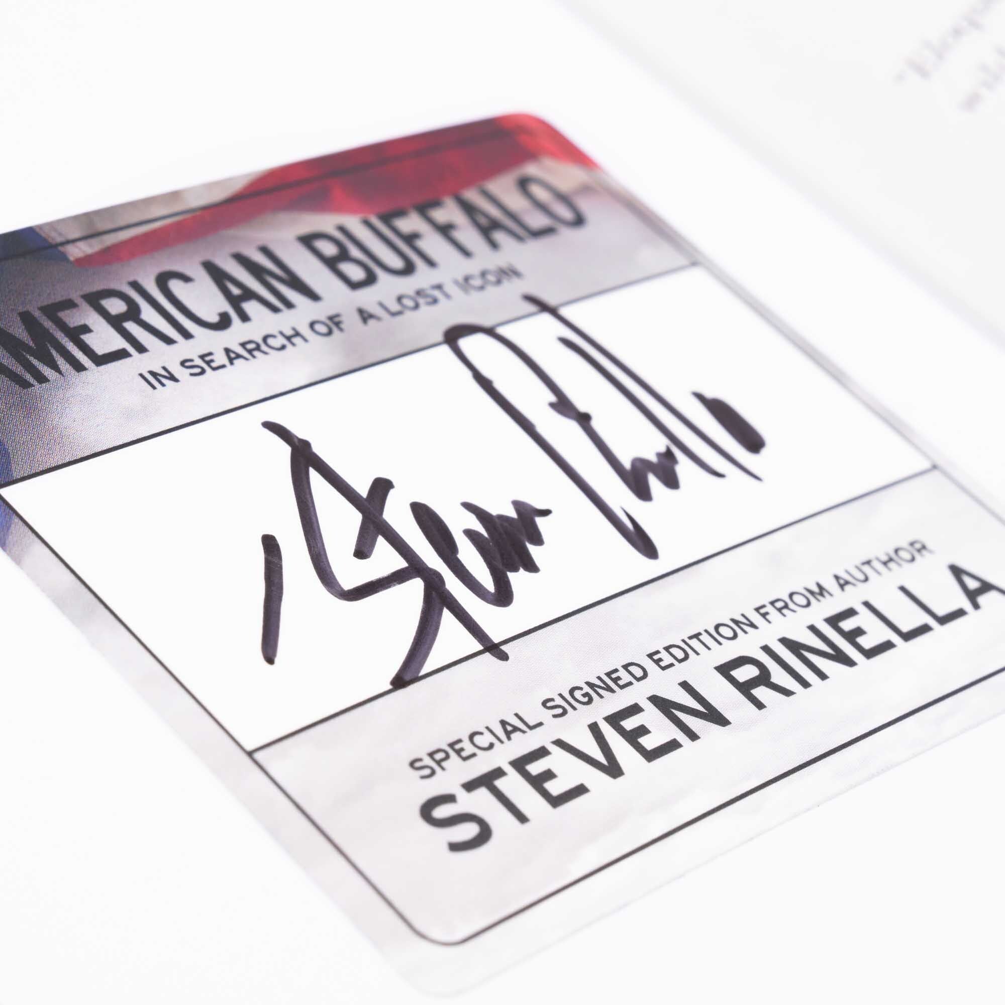 Signed American Buffalo: In Search of a Lost Icon