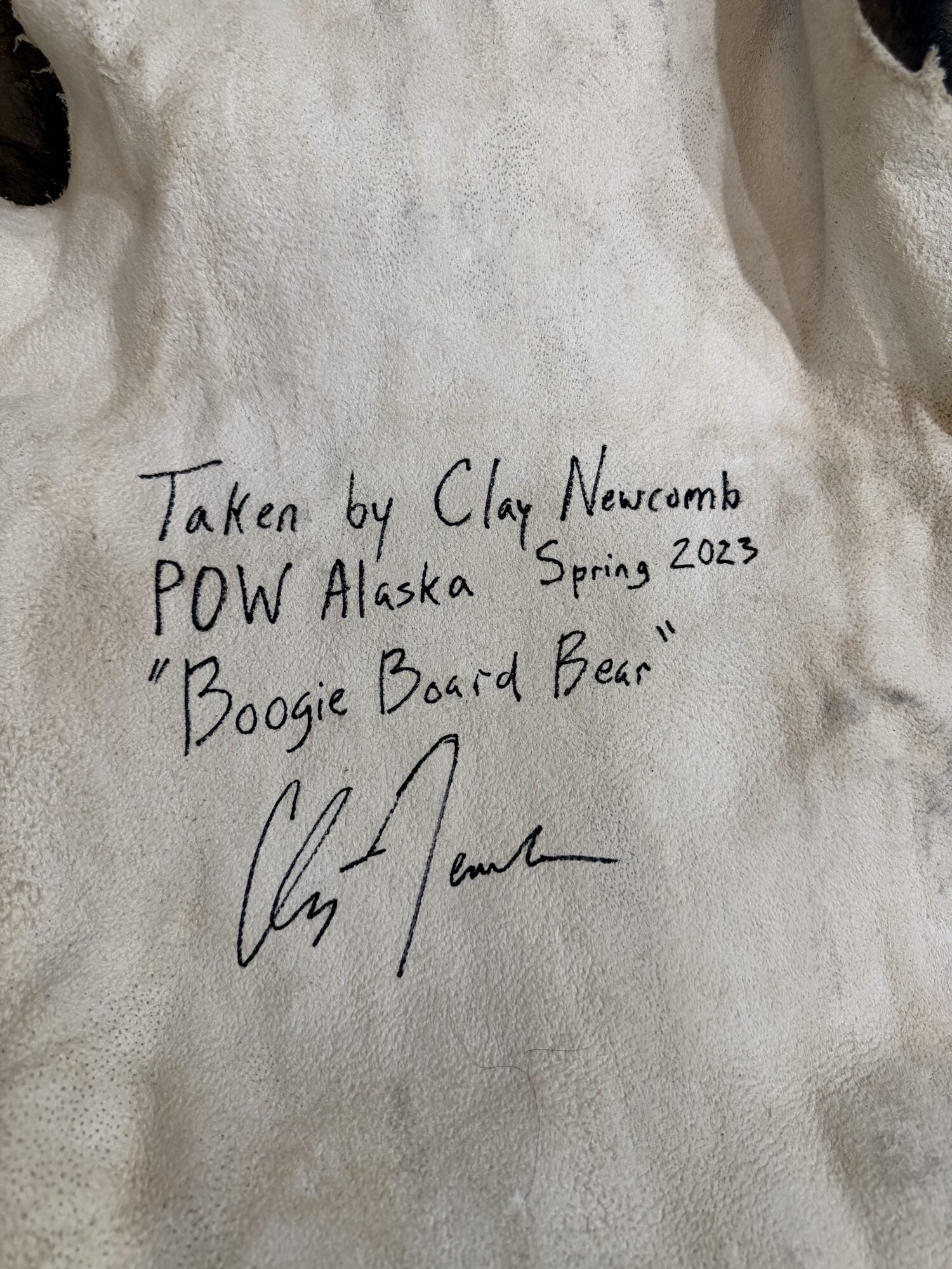 Clay Newcomb’s Alaskan Wetsuit Bear Hide
