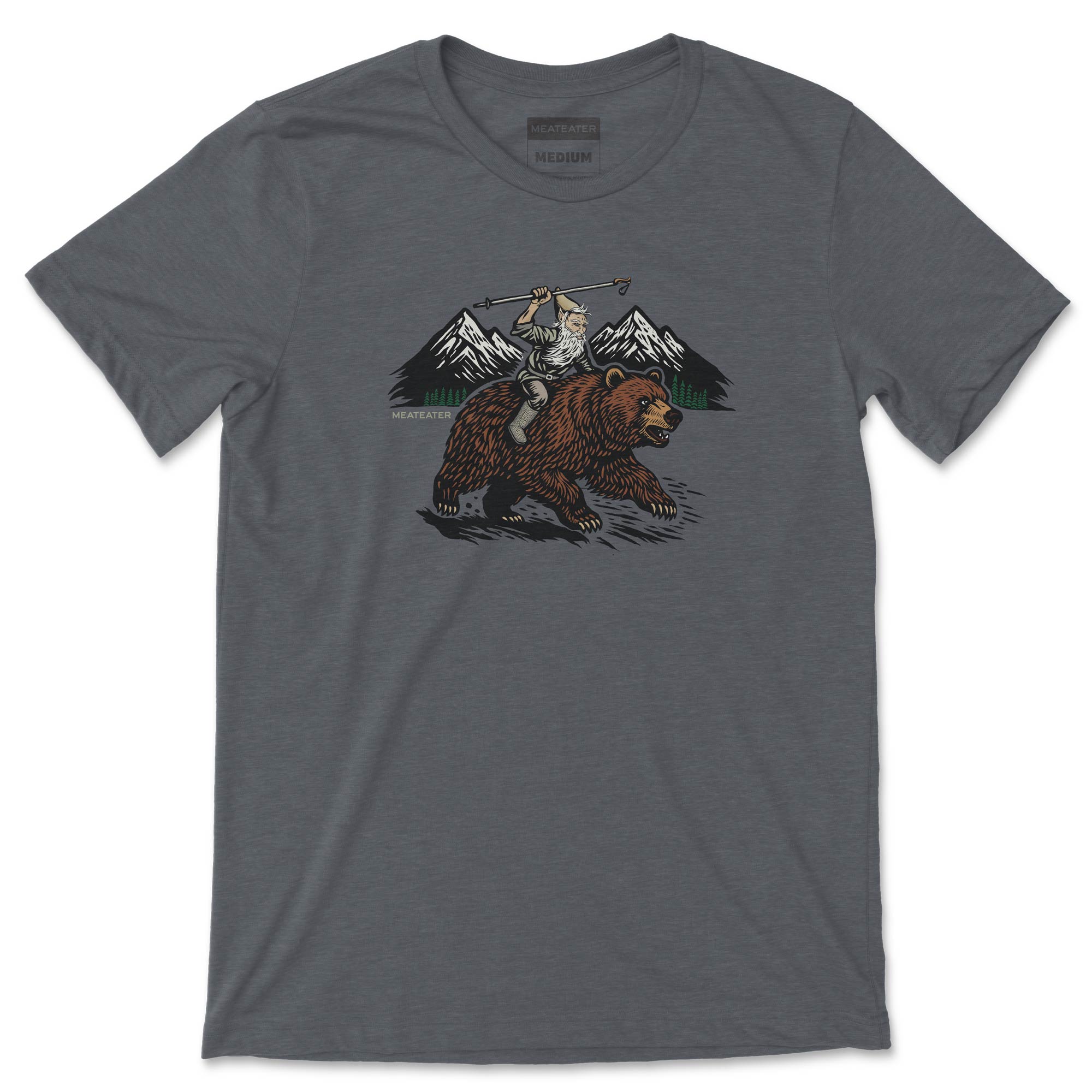 Dirt Mythical Grizzly Rodeo Gnome T-Shirt