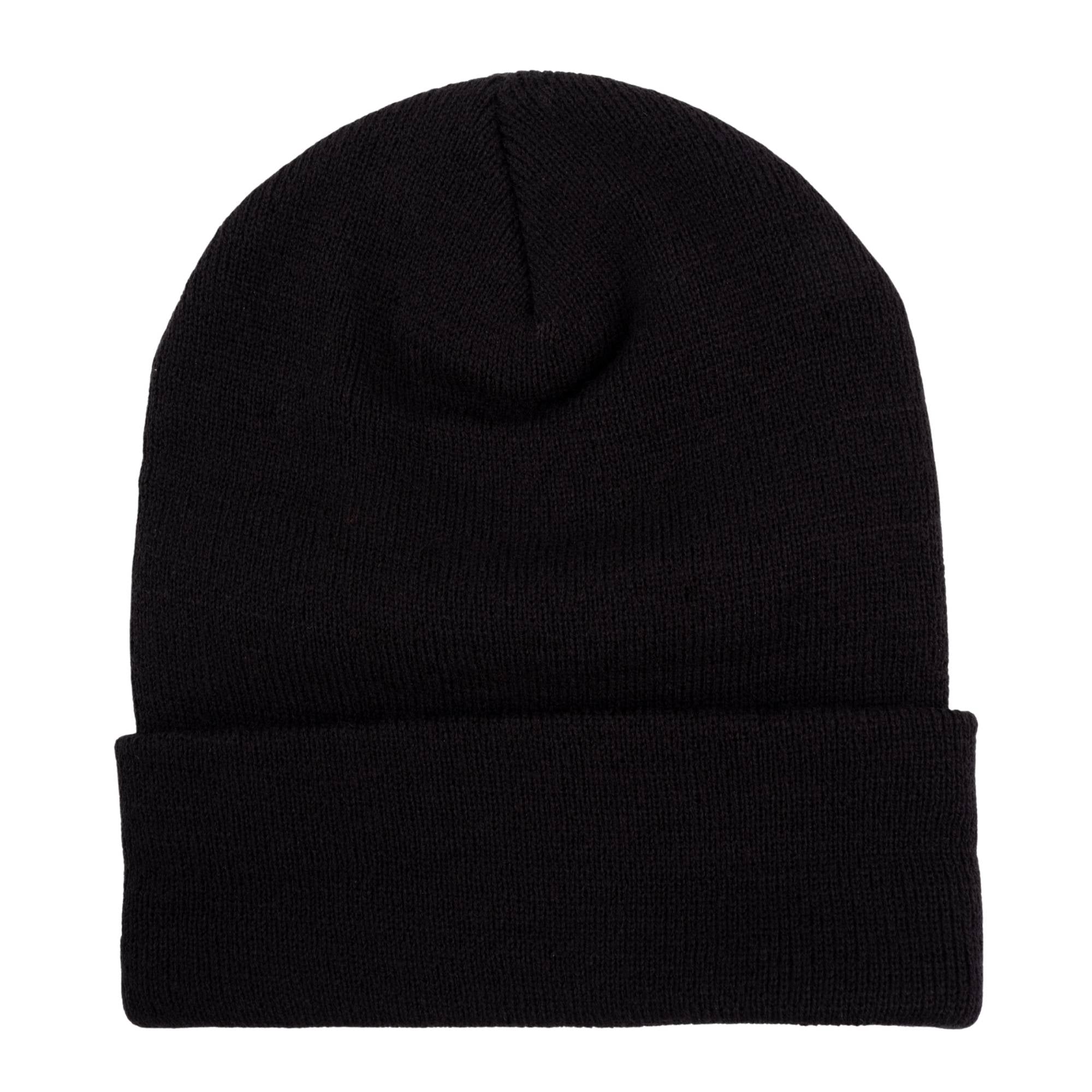 Black beanie.