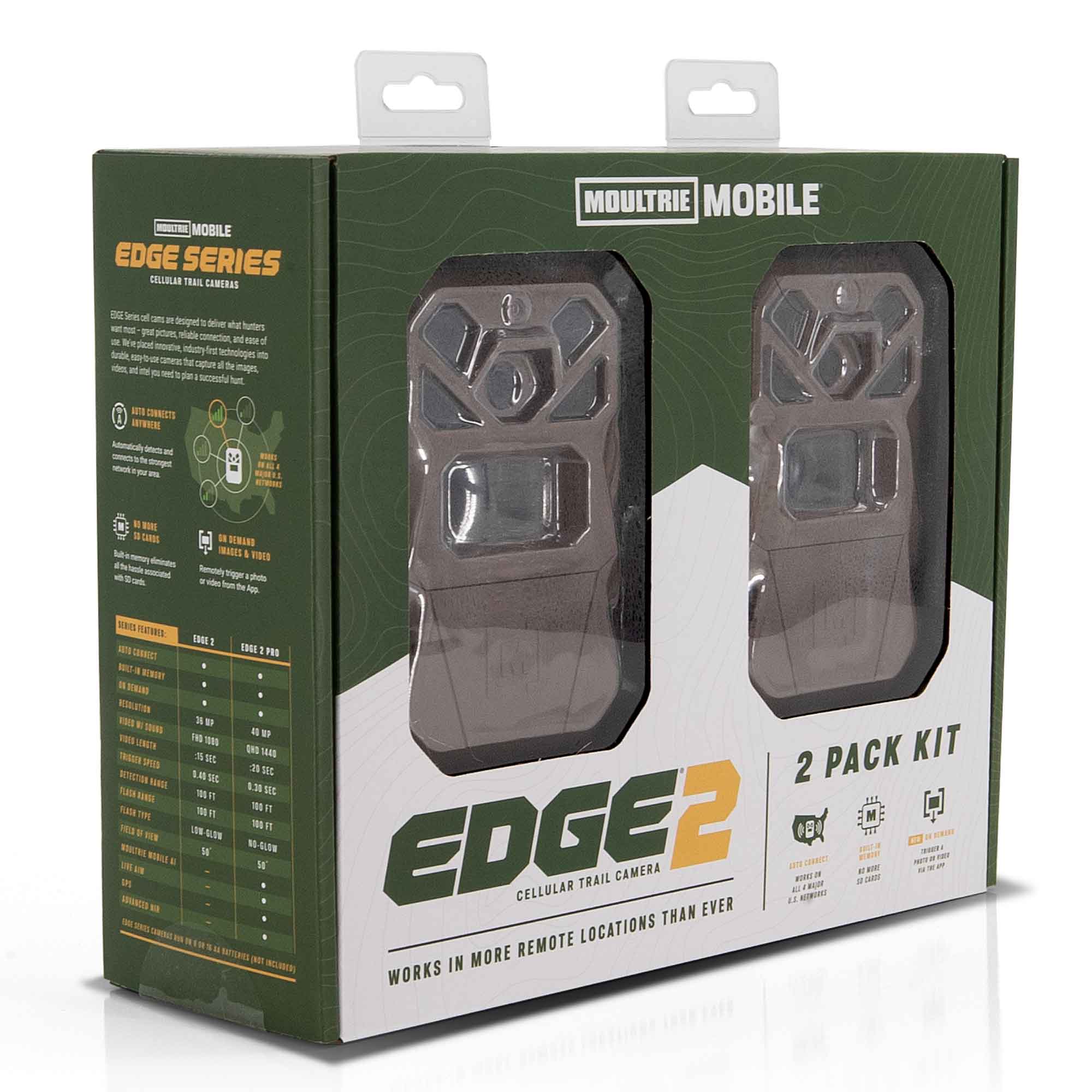 Moultrie Mobile EDGE 2 Cellular Trail Camera 2 Pack