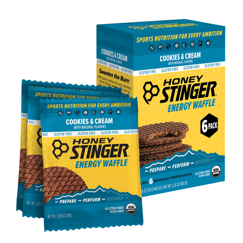 Honey Stinger Cookies & Cream Waffles (6 pack) image number 2