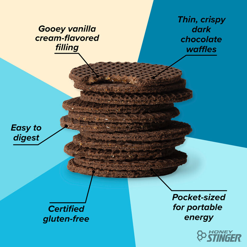 Honey Stinger Cookies & Cream Waffles (6 pack) image number 1