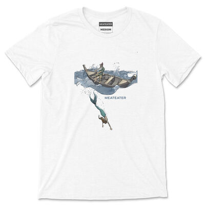 Gnome Fishing Mermaid T-Shirt