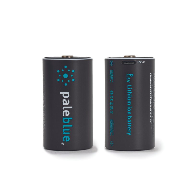 Pale Blue Rechargeable D Batteries image number 0