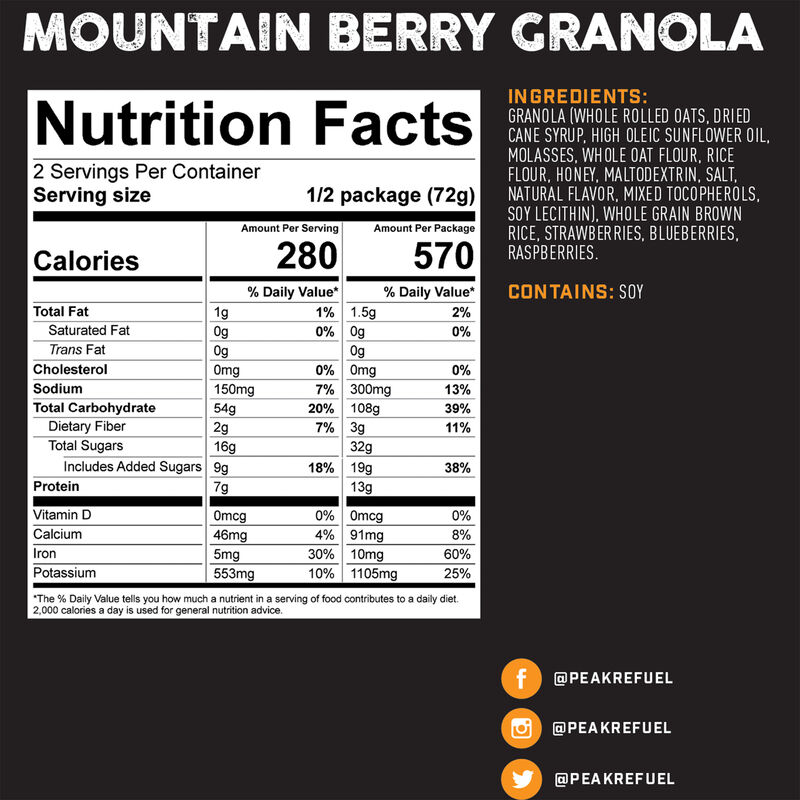 Peak Refuel Mountain Berry  Granola image number 2