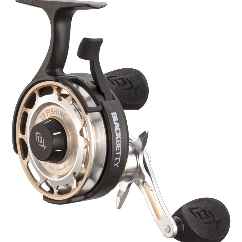 13 Fishing FreeFall Carbon Inline Ice Fishing Reel image number 3