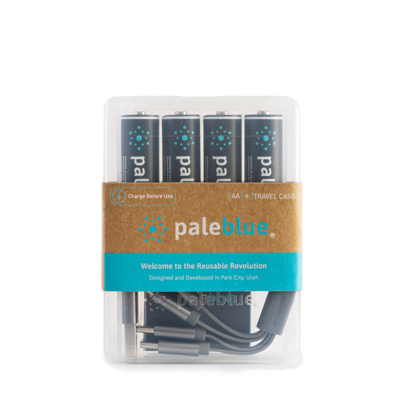 Pale Blue Rechargeable AA Batteries image number 2