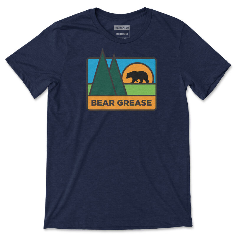 Meateater Bear Grease T-Shirt | Navy Heather | Men's | Size Large | Cotton/Poly Blend