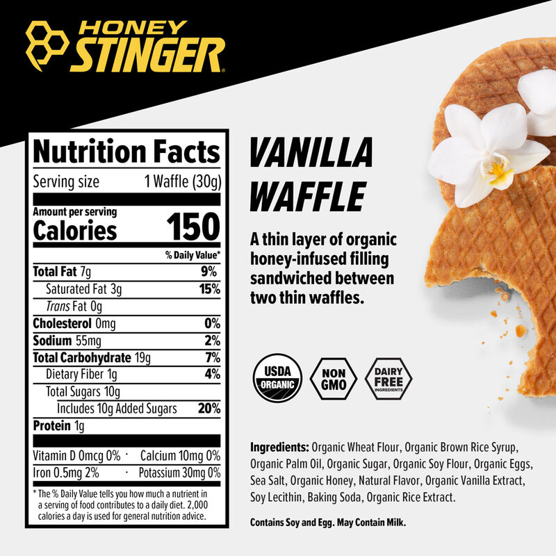 Honey Stinger Vanilla Waffles (6 pack) image number 3