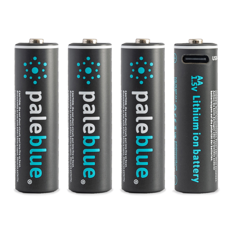 Pale Blue Rechargeable AA Batteries image number 0