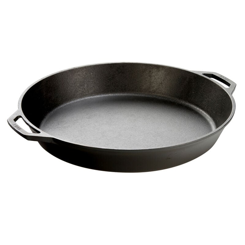 https://store.themeateater.com/dw/image/v2/BHHW_PRD/on/demandware.static/-/Sites-meateater-master/default/dwf95deb37/lodge-cast-iron-dual-handle-pan/lodge-cast-iron-dual-handle-pan_global_primary.jpg?sw=800&sh=800
