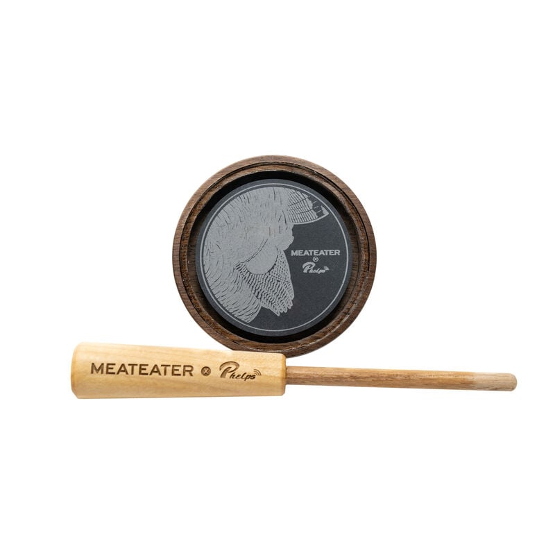 MeatEater X Phelps Crystal Over Slate Turkey Pot Call image number 0